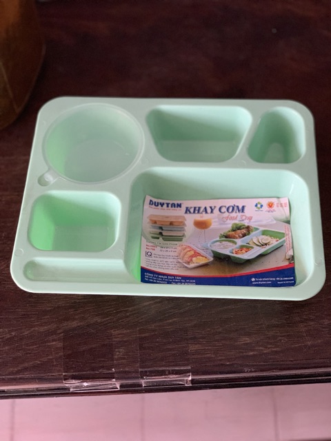 COMBO 5 KHAY CƠM PHẦN LỚN , NHỎ NHỰA ( DUY TÂN )