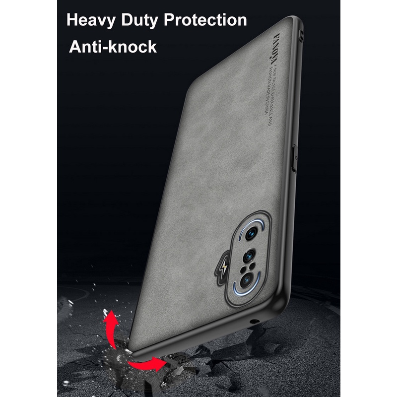 Dành Cho Xiaomi Redmi K40 Gaming Cao Cấp Kinh Doanh Retro Da Cao Su Mềm TPU Bao Da