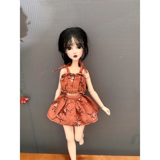 Set áo dây hoa nhí cam size blythe,xinyi,ob24