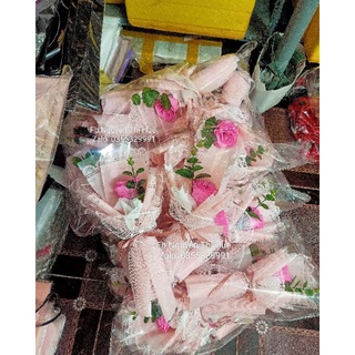 (KHÁCH VUI LÒNG ĐẶT TỪ 3 BÓ TRỞ LÊN Ạ). Sỉ 1 bó hoa hồng sáp Kim Tuyến bó 1 bông.