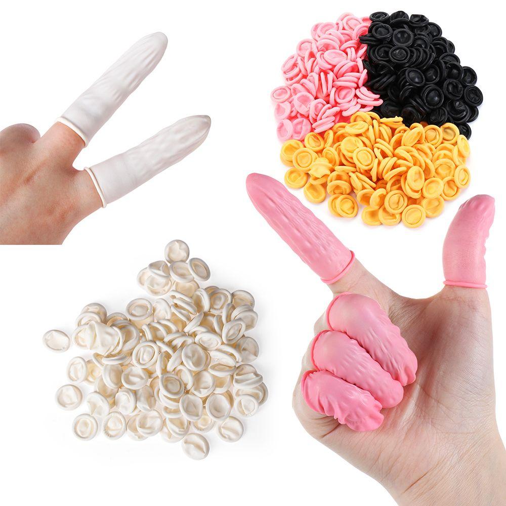 FEDAOG 100 / 300 CÁI Găng tay bảo vệ đầu ngón tay bằng cao su chống trượt Vỏ ngón tay dùng một lần