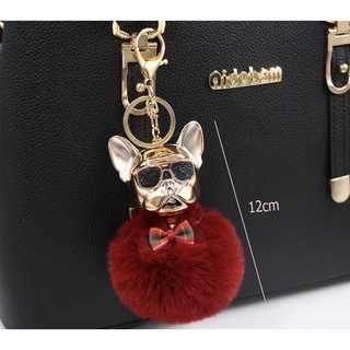 Móc Khoá Hình Chó Bông Kute, Móc Khoá Keychain Hình Chó Bông Dễ Thương