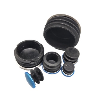 Mũ ống tròn màu đen Đầu ống Mũ trống Chèn cắm Nội thất Lỗ chân Bao 16mm ~ 50mm