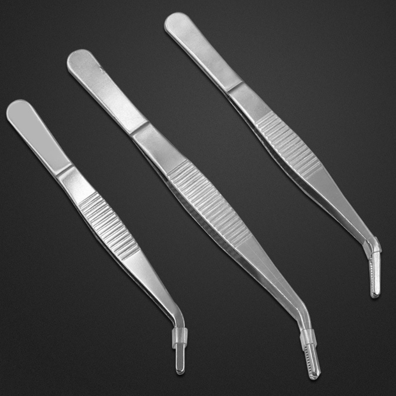 Nhíp thép không gỉ đa năng PPY Kẹp cong 12 5 14 16 18 để thực hành cm