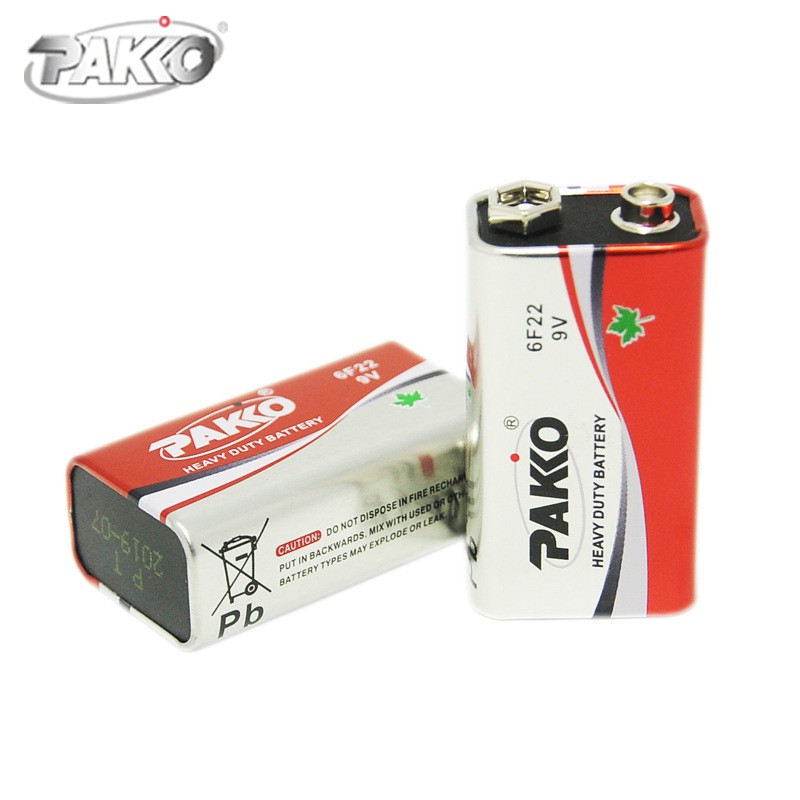 Pin vuông 9V Pako 6F22 cao cấp Pakko | Shopee Việt Nam