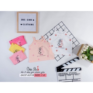 Áo hai dây bé gái hàng Vnxk chất mát Đức Sinh
