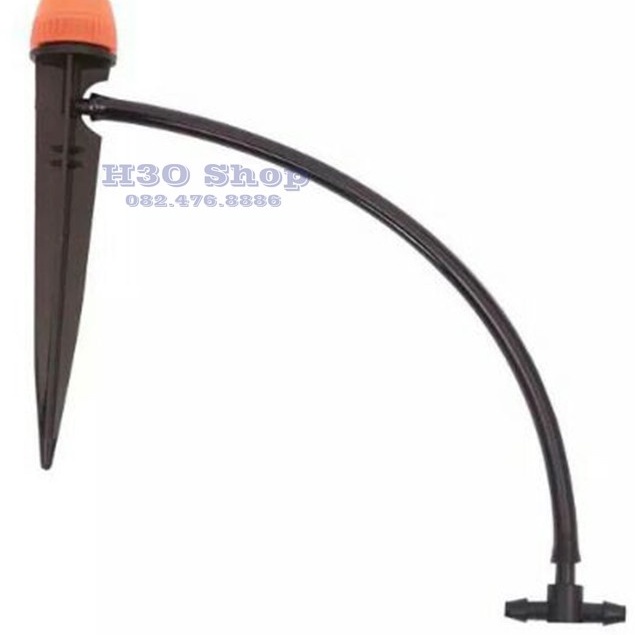 10 cái [ 10 CÁI ] Béc tưới gốc tỏa tròn 360 độ que cắm liền, béc tưới xòe, có thể điều chỉnh bán kính và lưu lượng