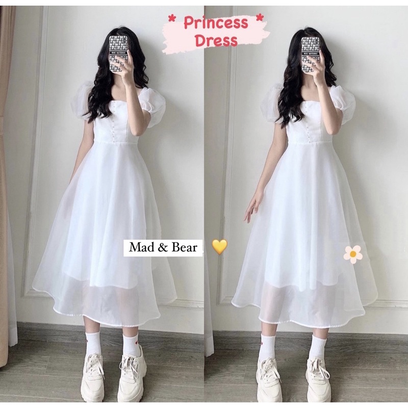 Váy trắng - Giá Tốt, Miễn Phí Vận Chuyển, Đủ Loại | Shopee Việt Nam