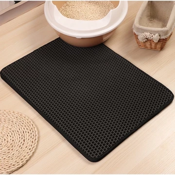 Thảm hứng cát mèo (40x50cm) , thảm cát mèo hình vuông, thẩm lót khay vệ sinh cho mèo, chống văng cát, thảm dày dặn