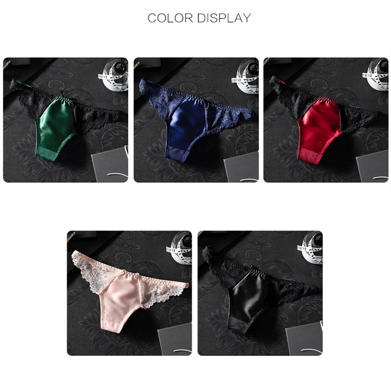 Quần Lót Cotton Mềm Không Đường May Viền Ren Quyến Rũ Cho Nữ