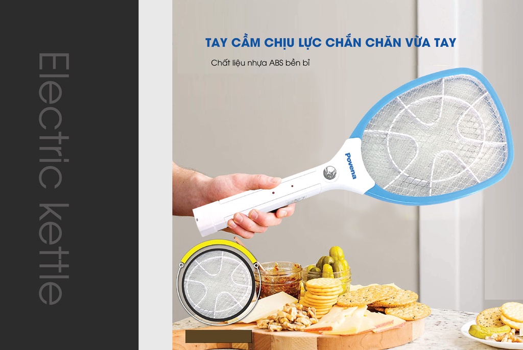 Mô tả Vợt Muỗi POVENA Màu Xanh PVN-MQ22 - 5