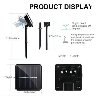 Đèn dây chạy bằng năng lượng mặt trời 22M 200LED - Đèn lấp lánh cổ tích ngoài trời chống nước, Đèn lấp lánh không năng lượng Dreamy phát sáng cho bữa tiệc Giáng sinh, Vườn thẩm mỹ & Sân sau Đám cưới Vibe