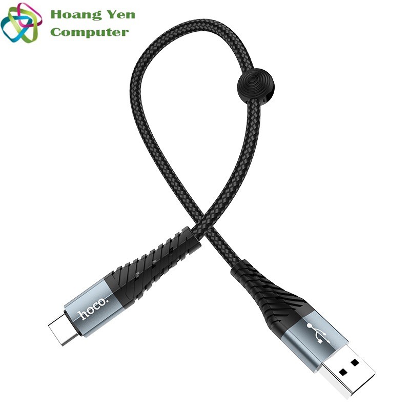 Cáp Sạc TYPE C Hoco X38 Dài 25CM Dây Dù Cho Android - BH 3 Tháng 1 đổi 1 (MÀU SẮC NGẪU NHIÊN) - Hoàng Yến Computer