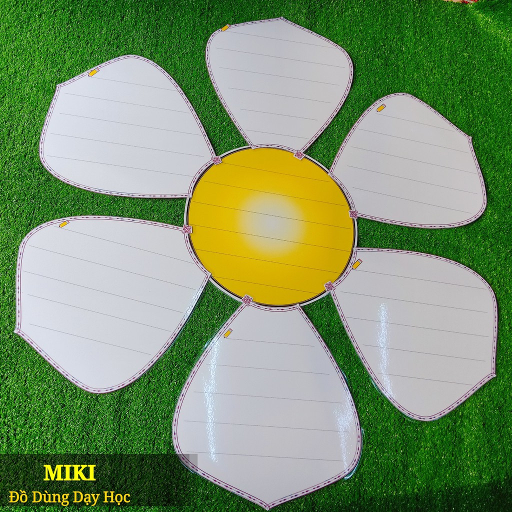 Bộ hoa khăn phủ bàn A3 (nhụy màu ngẫu nhiên)