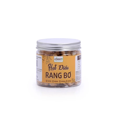 Hạt Điều Rang Bơ 100G Nguyên Hạt To W240 - Hạt Dinh Dưỡng Cao Vị Ngọt Bùi - Loại 1 Thượng Hạng A+ - KIMMY FARM