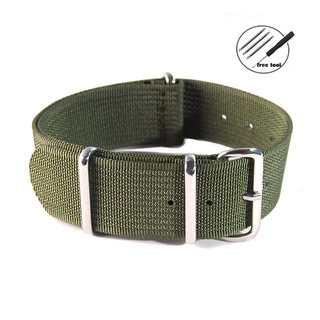 Dây Đeo Đồng Hồ 18mm 20mm 22mm Bằng Nylon Họa Tiết Bện Phong Cách Quân Đội