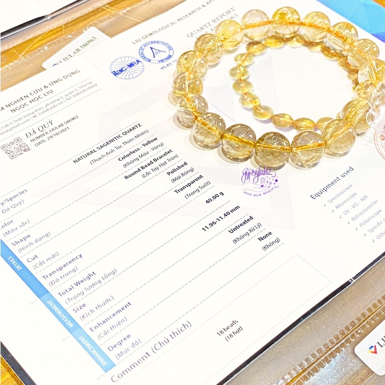 Ảnh Dây Chuyền Khung Bạc 925 Đá Thạch Anh Tóc Vàng May Mắn Tài Lộc SP003223 Gypsy.lala 4