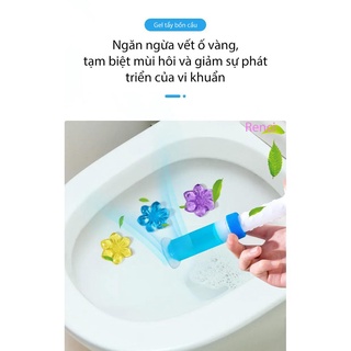 Gel Khử Mùi Bồn Cầu Gel Thơm Khử Trùng Bồn Cầu Dạng Thạch Hình Bông Hoa Với 6 Mùi Thơm Cho Toilet 88281