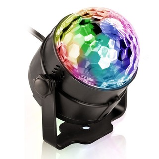 Đèn Led Xoay Trang Trí 7 Màu - Đèn Trang Trí Sân Khấu, Phòng Karaoke 3 Màu, 360 Độ