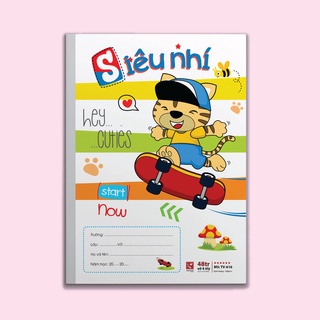 TUANVIET BOOKS Vở Ô ly Siêu nhí - Cao cấp 6 sao (10 quyển/lốc 48 trang - Giao mẫu ngẫu nhiên)
