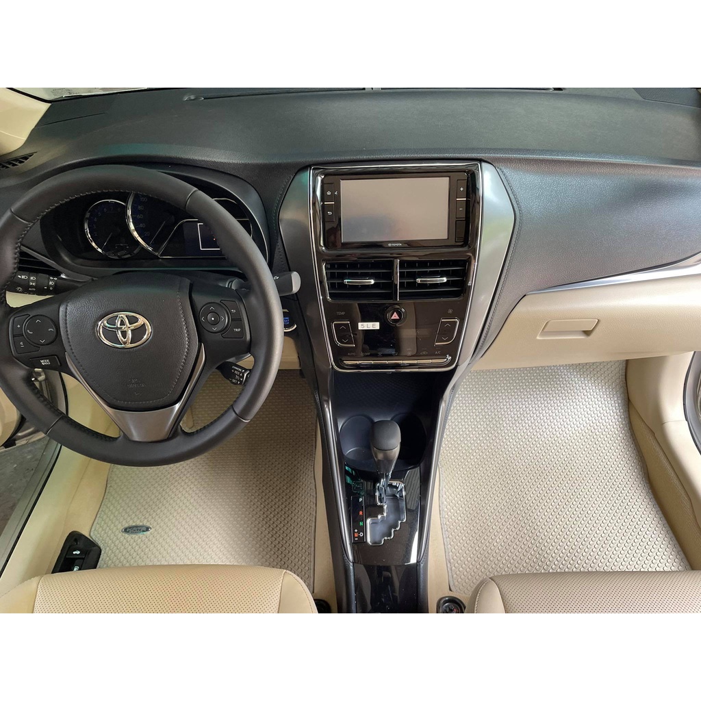 Thảm lót ô tô KATA cho xe Toyota Vios (2014 - 2025) - Khít với sàn, Chống trơn, Không mùi, Không ẩm mốc