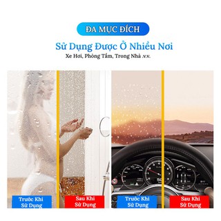 Nano Phủ Kính Chống Sương Mù – Chống Hơi Nước Trên Kính Xe Ô Tô Lọ 120ML
