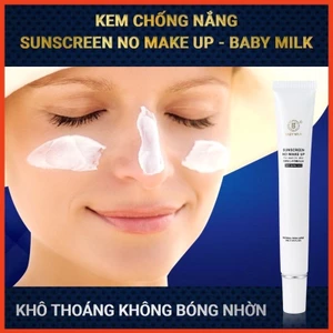 Kem Chống Nắng Trong Veo Sunscreen No Make Up Baby Milk - Hàng Hiệu Cao Thiên Nhi