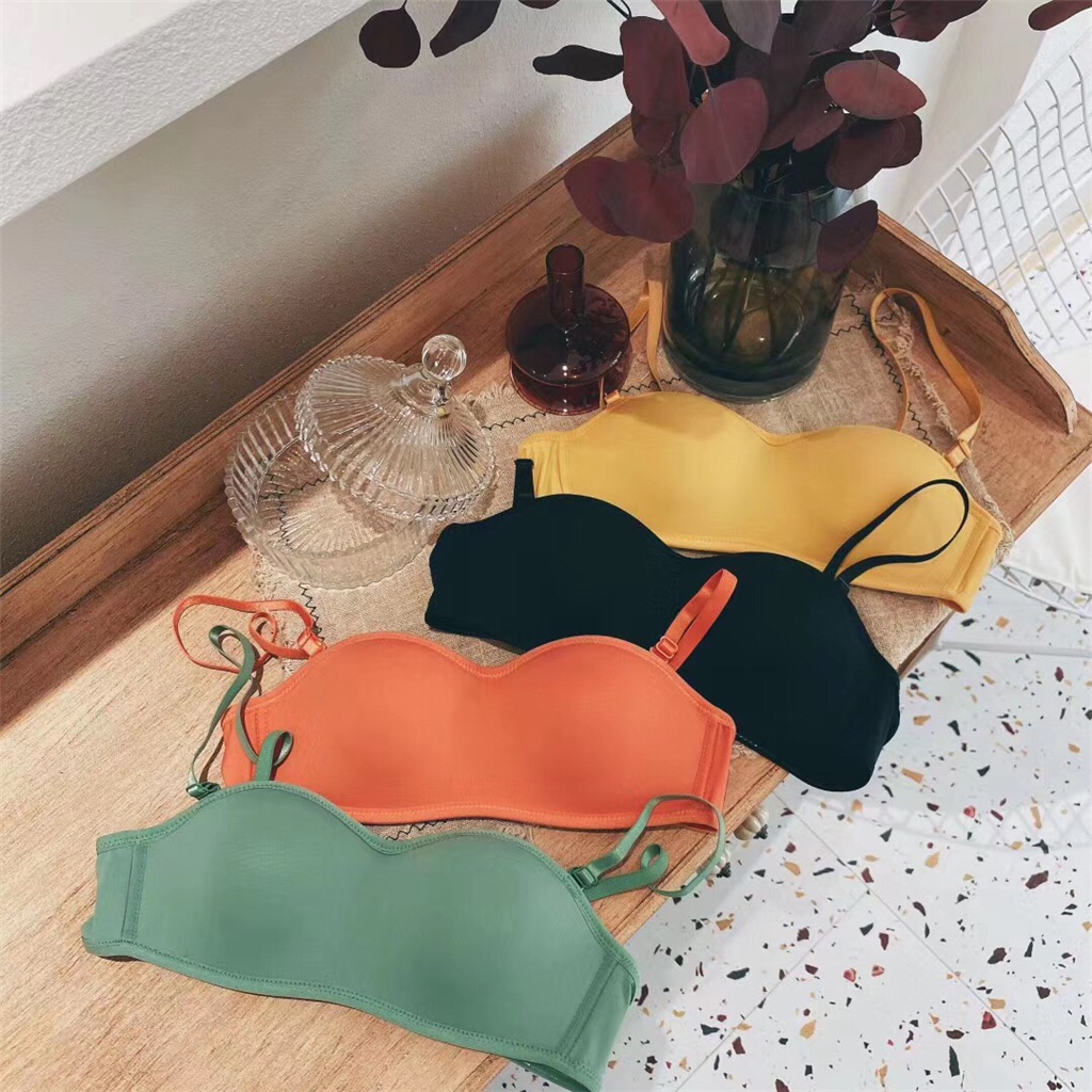 Áo Ngực Không Dây Không Đường May Mềm Mại Thoải Mái Thời Trang Cho Nữ Size S-XL