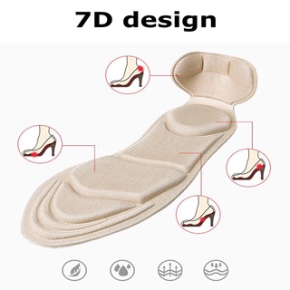 1 Cặp Đế Lót Giày Cao Gót Kiểu Chữ T Mềm Mại Vô Hình 7D Cho Nữ