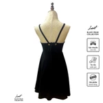 Váy đầm đen xoè 2 dây thời trang nữ LUST chất liệu dày dặn cao cấp thiết kế đẹp ôm body - M8 — ảnh 7