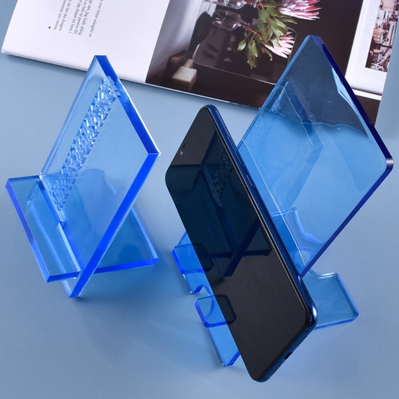 Khuôn Silicon Làm Giá Đỡ Điện Thoại Bằng Resin Pha Lê Lấp Lánh