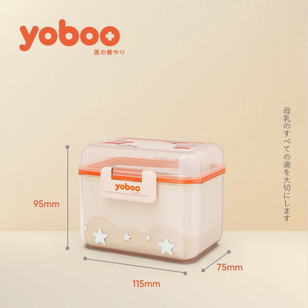 Ảnh Hộp đựng sữa bột chống ẩm đa năng cho bé Yoboo YB-0032 có ngăn đựng muỗng 2 lớp nắp đậy 360ml - Hàng chính hãng 4