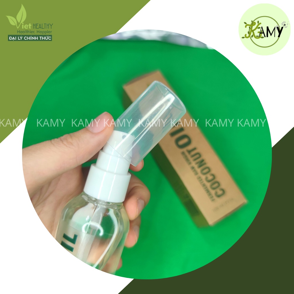 Dầu dừa tinh khiết Viet Healthy 100ml lên men tươi lạnh