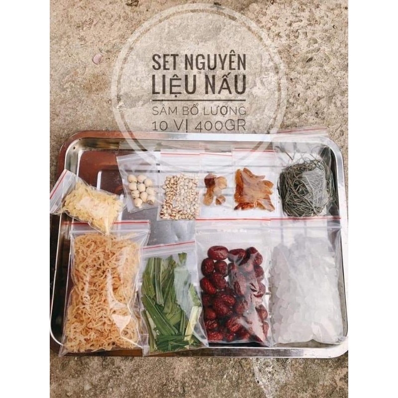 Set Nấu Chè Sâm Bổ Lượng - Túi 400gr