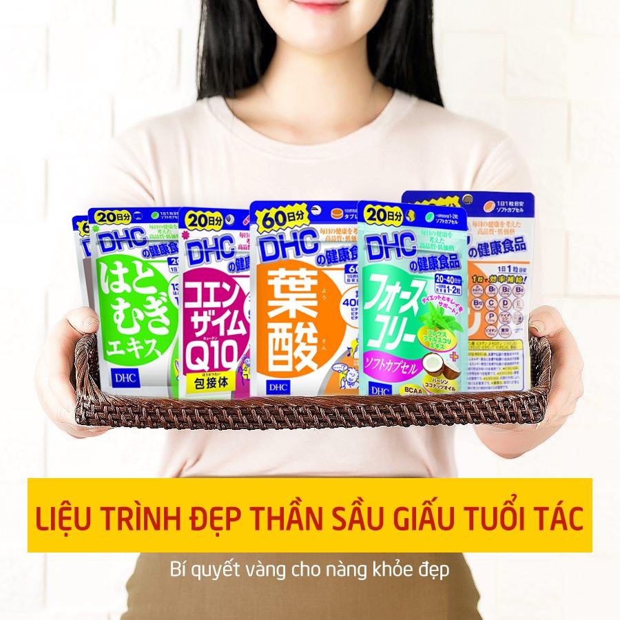 Ảnh Viên Uống DHC Bổ Sung Vitamin Nhật Bản 30 ngày Vitamin C,B,E,Biotin, Rau Củ, Kẽm (30v/gói, 60v/gói,120v/gói,180v/gói) 1