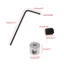 10Pcs Pin Keepers Pin Safe Locks Pin Backs Clasp Locking Pin With Wrench Tools