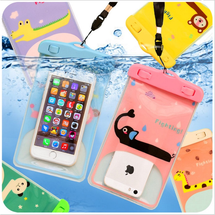 Túi bao chống nước  đựng điện thoại đi du lịch có Khoá Zip và phao nổi tiện lợi