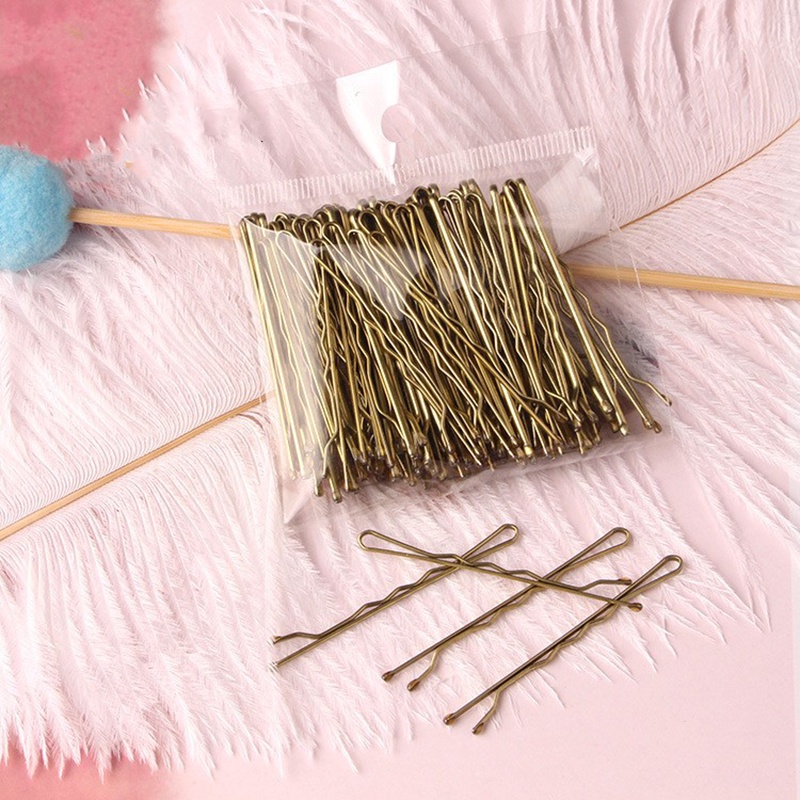 50 Cái / bộ Hợp Kim Sóng Bobby Chân Kẹp Tóc Vàng Nâu Đen Barrette Kẹp Tóc Mỏng Dày Bạc Kẹp Tóc Nữ Cô Gái Cong Kẹp Cô Dâu Updo Dụng Cụ Tạo Kiểu Tóc