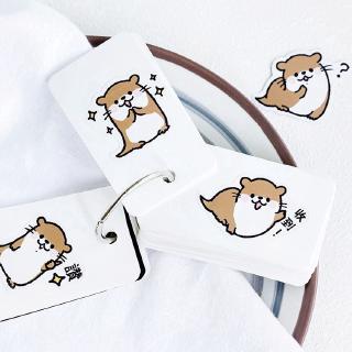 Set 45 sticker tự làm hình rái cá dễ thương để trang trí lưu bút ...