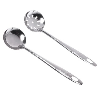 Vá Canh, Vá Lẩu, Vá Lổ GIỌT NƯỚC Vớt Thức Ăn Gọn Dễ Cầm Bằng Inox Sáng Bóng