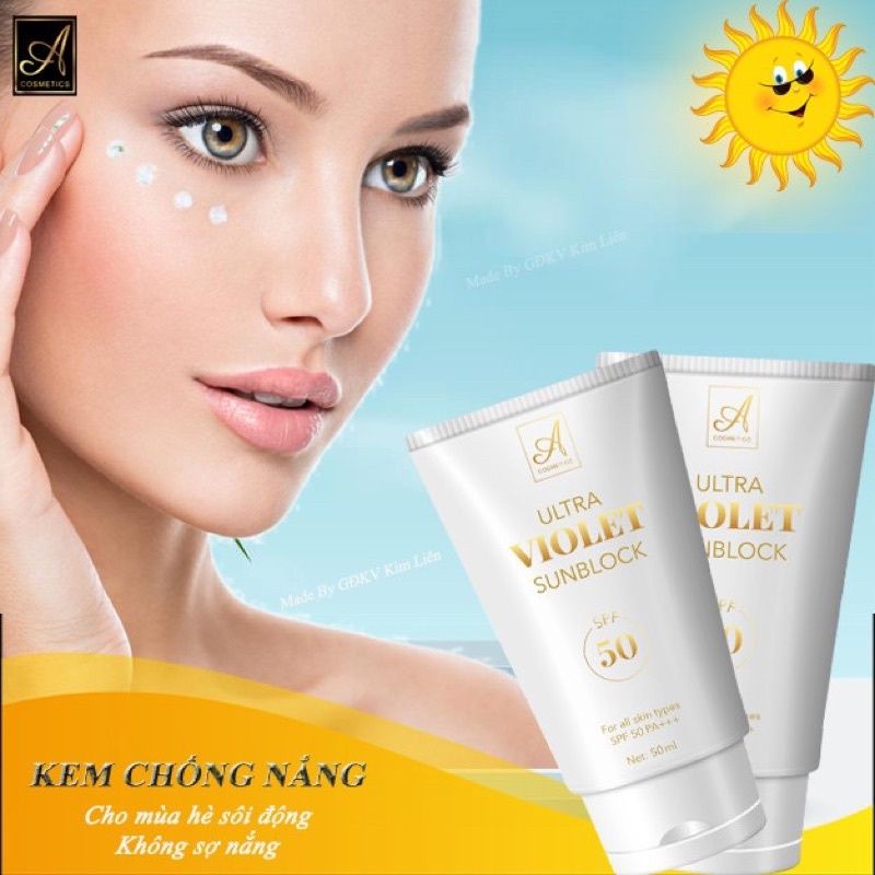 chống nắng A ULTRA VIOLET sunblock SPF 50PA+++ hộp (50ml) | Shopee Việt Nam
