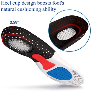 Đệm Lót Giày Thể Thao Bằng Silicone Gel Xốp Mềm Hỗ Trợ Chỉnh Hình Cho Nam Và Nữ