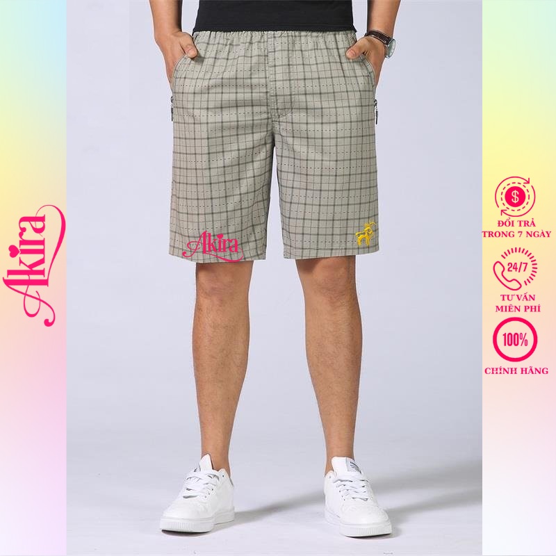 Combo 2 Quần đùi nam mặc nhà hình con nai thời trang, chất lượng, phù hợp với mọi độ tuổi, quần con nai Akira