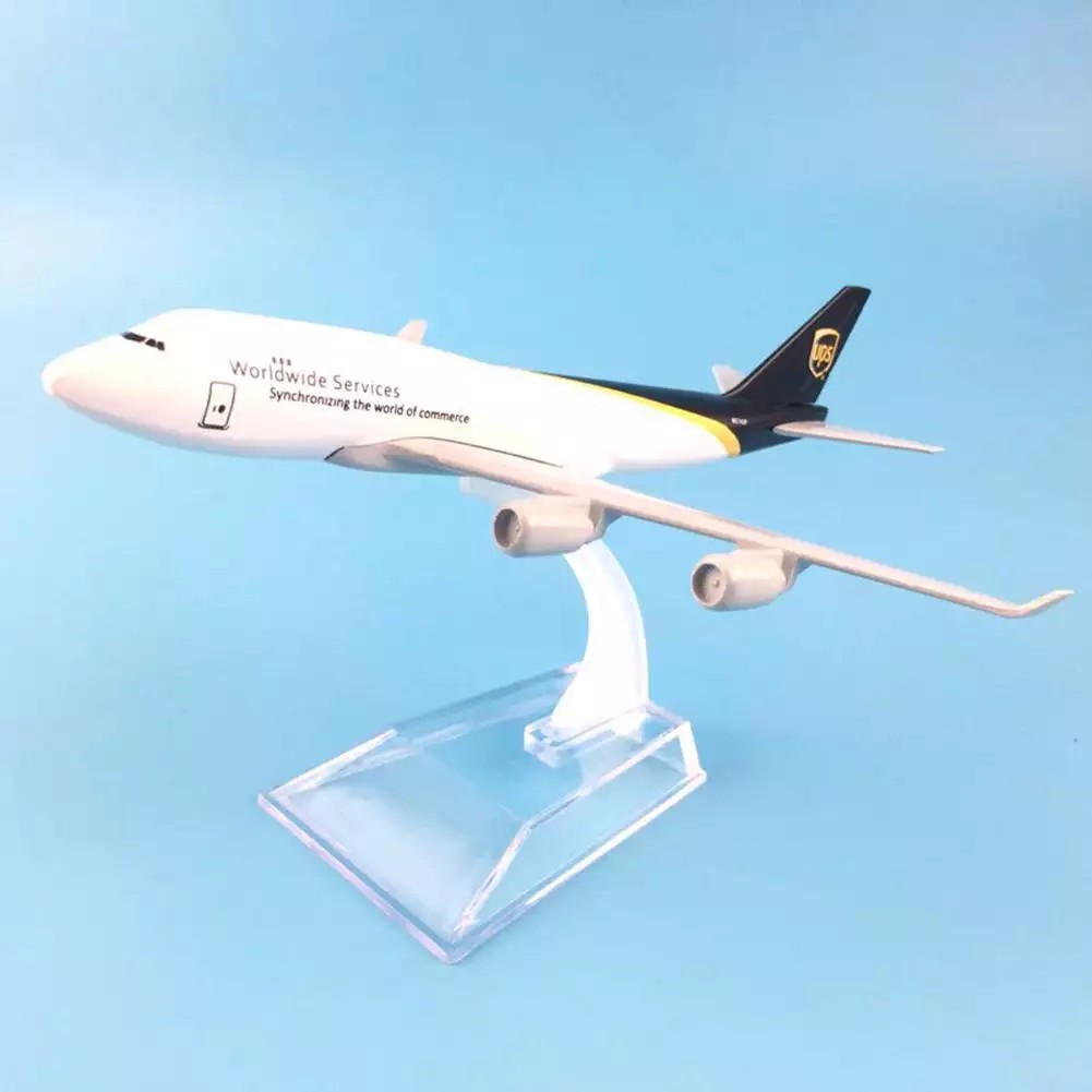 1:400 UPS Boeing 747 Máy Bay Mô Hình Di Động Kim Loại Bộ Sưu Tập Nhân Viên Hội Nghị Thường Niên Của Công Ty Giải T