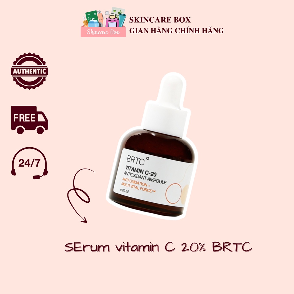 [ĐỦ BILL] SERUM VITAMIN C-20 ANTIOXIDANT AMPOULE BRTC | Shopee Việt Nam