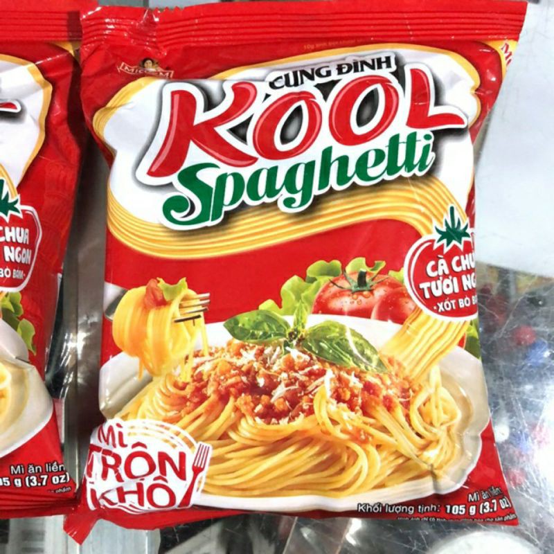 Com po 5 Goi Mì Trộn Khô Kool Spaghetti Cung Đình Gói 105g | Shopee ...