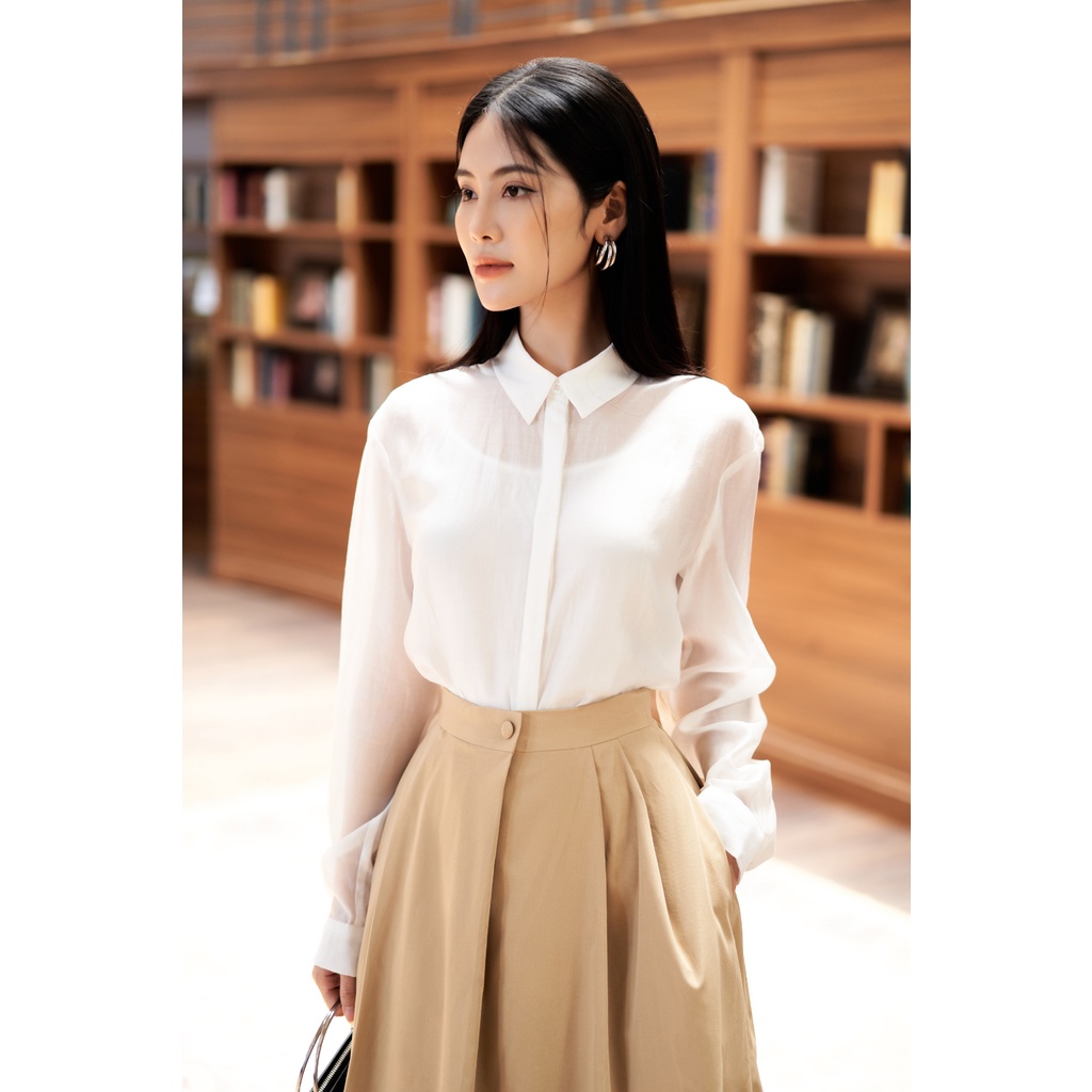 Ảnh De Leah - Áo Sơ Mi Và Chân Váy Kaki Midi - Thời Trang Thiết Kế 3