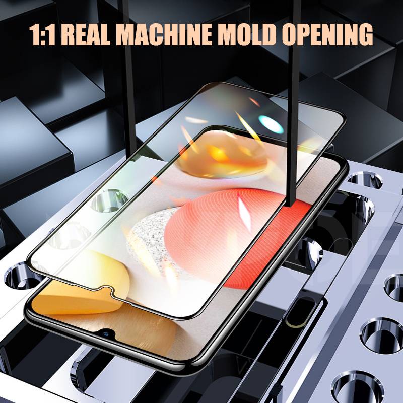 Kính Cường Lực Trên Cho Samsung Galaxy A02 A12 A32 A42 A52 A72 F41 F62 M02 M12 9D Kính Bảo Vệ Cho Samsung A01 A51 A71 Phim Màn Hình