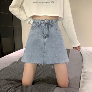 Chân Váy Denim Chữ a Lưng Cao Thời Trang Mùa Hè Hàng Mới Dành Cho Nữ