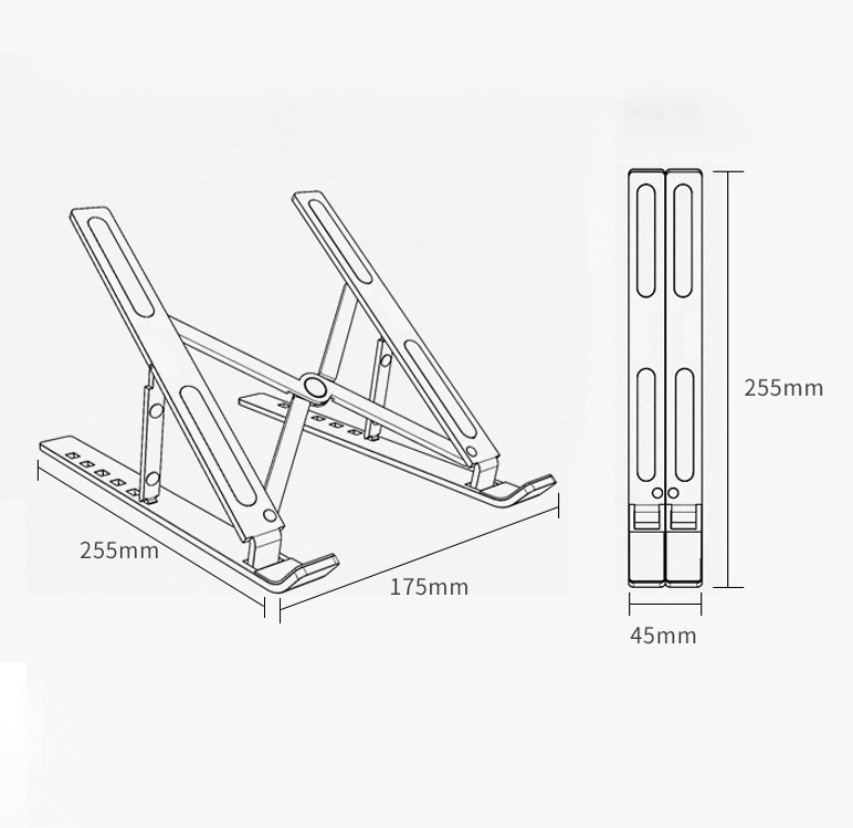 Mô tả Giá Đỡ Laptop,Giá kê MacBook IPAD ZTUSMART Để Bàn Dễ Dàng Gấp Gọn Hợp Kim Nhôm Cao Cấp,tản nhiệt tốt - 3